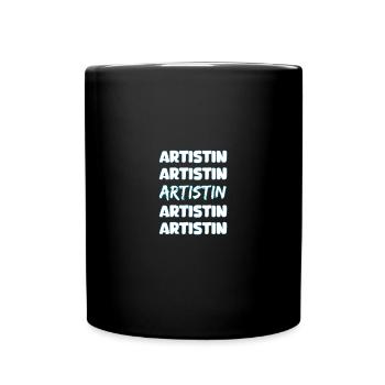 Gift for Artist - Full Colour Mug - black - Front