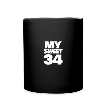 Age 34 - Full Colour Mug - black - Front