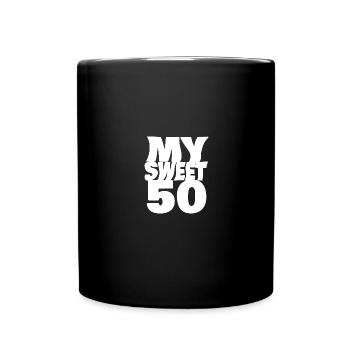 Sucré 50 - Mug uni - noir - Devant