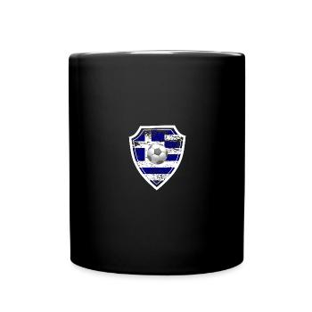 Greece play football for the World Cup - Full Colour Mug - black - Front