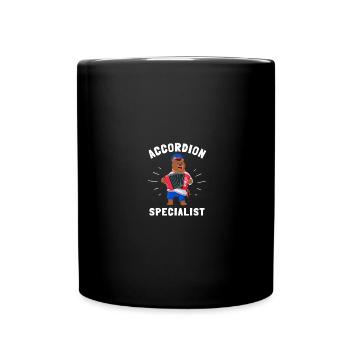 Accordion Polka Accordionist Concertina Squeeze - Tasse einfarbig - Schwarz - Vorne