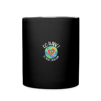 Go Planet It's Your Earth Day Rainbow - Tasse einfarbig - Schwarz - Vorne