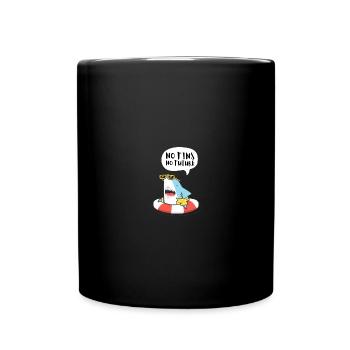 No Fins No Future Safe Sharks - Tasse einfarbig - Schwarz - Vorne