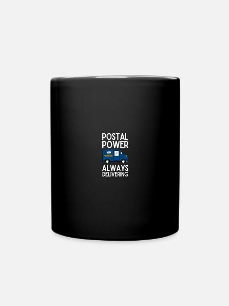 Postbote Postbotin Post Briefträger - Tasse einfarbig - Schwarz