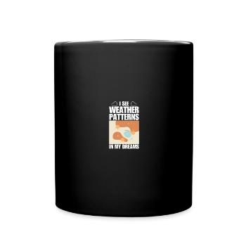 Meteorologie Wortspiel Für Meteorologe Ich Sehe - Tasse einfarbig - Schwarz - Vorne