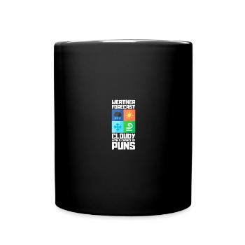 Meteorologie Wortspiel Für Meteorologe Ich Sehe - Tasse einfarbig - Schwarz - Vorne