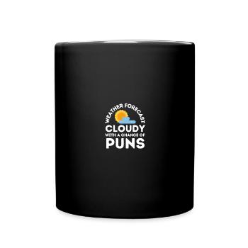 Meteorologie Wortspiel Für Meteorologe Ich Sehe - Tasse einfarbig - Schwarz - Vorne