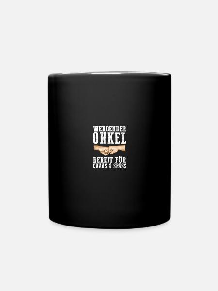 Du Wirst Onkel Werdender Onkel Geschenk - Tasse einfarbig - Schwarz