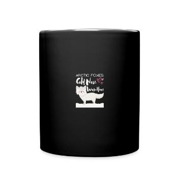 Polar Fox Ice Fox Arctic Fox - Full Colour Mug - black - Front