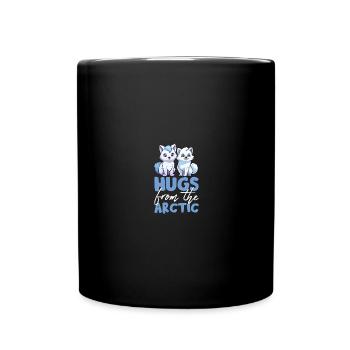 Polar Fox Ice Fox Arctic Fox - Full Colour Mug - black - Front
