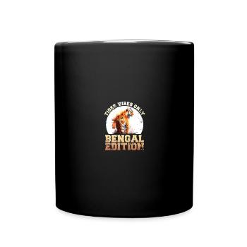 Bengalischer Bengal Tiger - Tasse einfarbig - Schwarz - Vorne