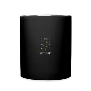 Mein Garten mein Maulwurf Design für Gärtner - Tasse einfarbig - Schwarz - Vorne