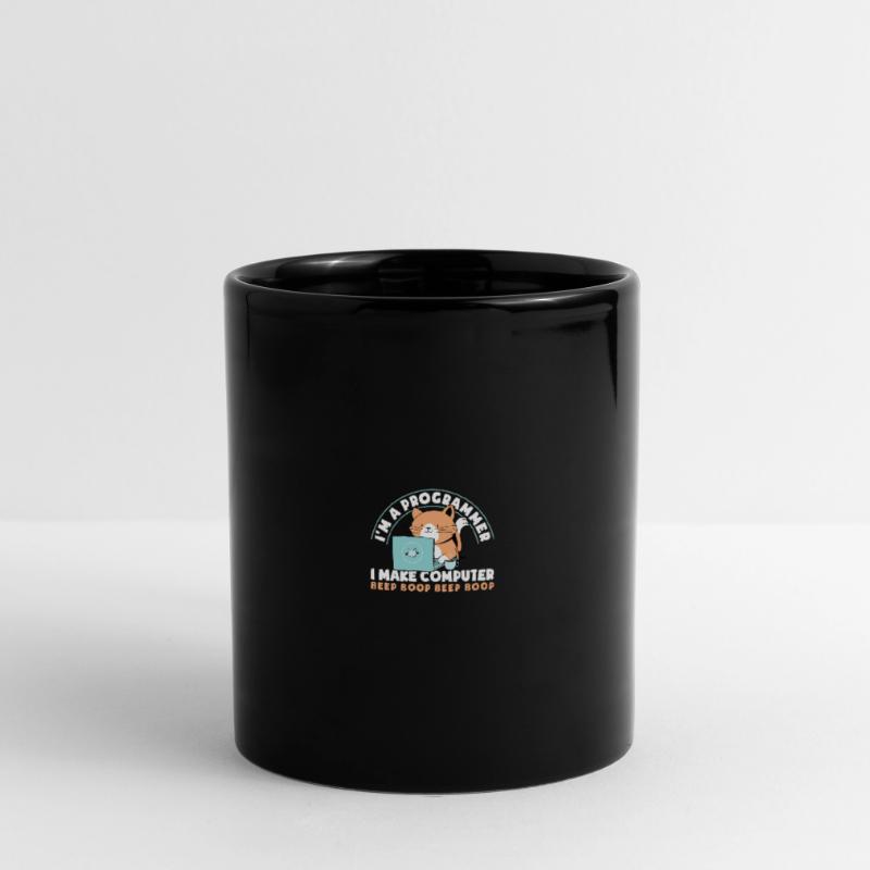 im A Programmer I Make Computer Beep Boop Beep Tasse einfarbig