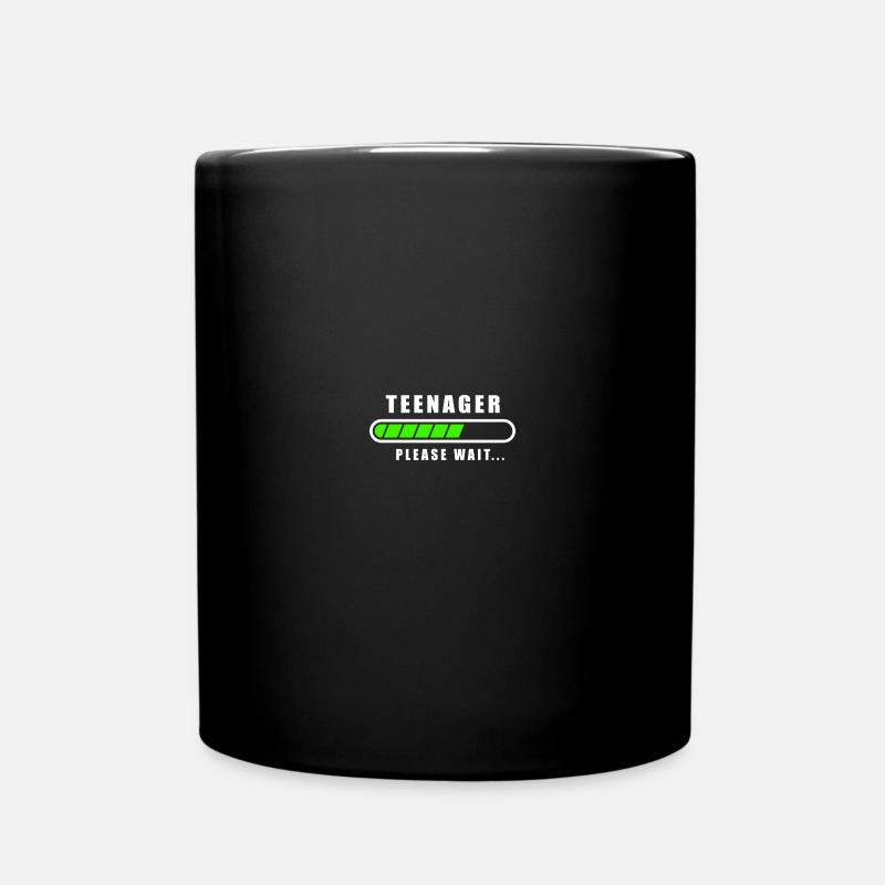 Teenager Loading Please Wait - Tasse einfarbig - Schwarz