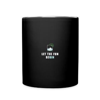 Let The Fun Be Gin - Tasse einfarbig - Schwarz - Vorne