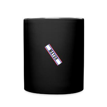 Mayor Sash Costume - Blue/Red - Tasse einfarbig - Schwarz - Vorne