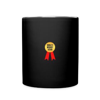World's Worst Vegan - Tasse einfarbig - Schwarz - Vorne