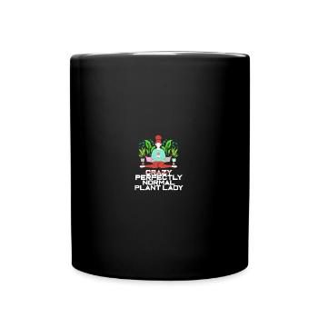 Crazy Plant Lady - Plant Lover - Tasse einfarbig - Schwarz - Vorne