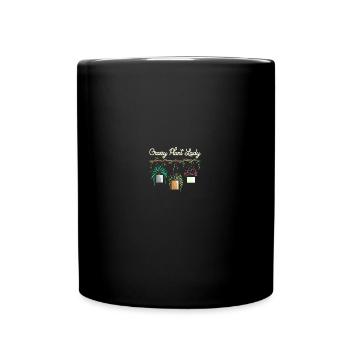 Crazy Plant Lady - Tasse einfarbig - Schwarz - Vorne