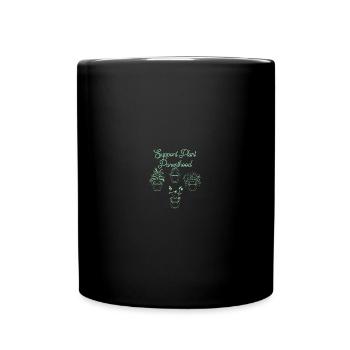 Hanging Out Plant Flower - Support Plant - Tasse einfarbig - Schwarz - Vorne