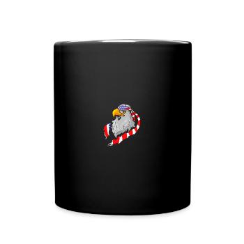 American Bald Eagle American 4th of July Patriotic - Tasse einfarbig - Schwarz - Vorne