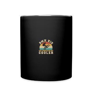 BMX Kid Like Regular But Cooler - Tasse einfarbig - Schwarz - Vorne