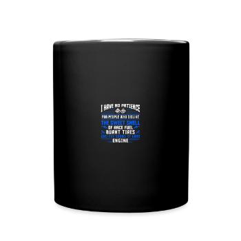 Dirt Track Racing Car Tuning - Tasse einfarbig - Schwarz - Vorne