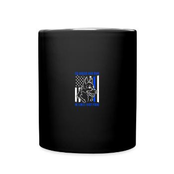 Go Ahead Run He Likes Fast Food - Tasse einfarbig - Schwarz - Vorne