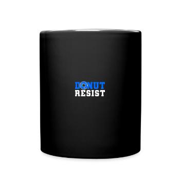 Police Officer - Donut Resist - Tasse einfarbig - Schwarz - Vorne