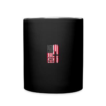 One Nation Under God Patriotic Christian Praise - Tasse einfarbig - Schwarz - Vorne