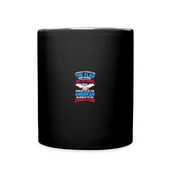 Stand for the Flag Kneel for the Cross American - Tasse einfarbig - Schwarz - Vorne