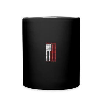 Real Cars Don't Shift Themselves Muscle Car - Tasse einfarbig - Schwarz - Vorne