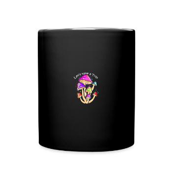 Space Shroom - Magic Mushroom - Tasse einfarbig - Schwarz - Vorne