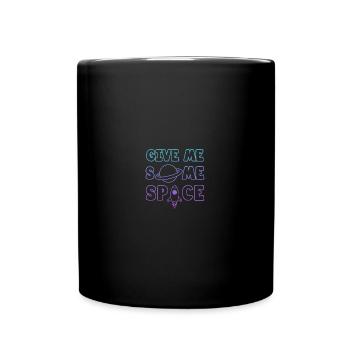 Give Me Some Space - Ufo Astronaut - Tasse einfarbig - Schwarz - Vorne