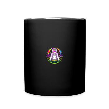 Psychonaut Trippy Hippie Alien Astronaut - Tasse einfarbig - Schwarz - Vorne