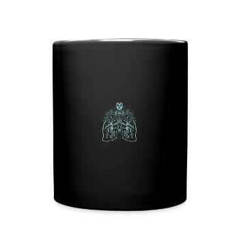 Lung Anatomy - Medicine - Tasse einfarbig - Schwarz - Vorne