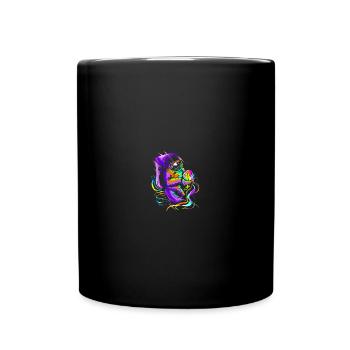 Astronaut Space Funny Spaceman Moon - Tasse einfarbig - Schwarz - Vorne