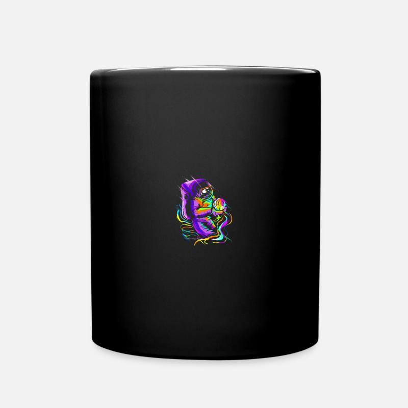 Astronaut Space Funny Spaceman Moon - Tasse einfarbig - Schwarz