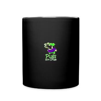 Pugs Not Drugs - Say No To Drugs Dog Owner - Tasse einfarbig - Schwarz - Vorne