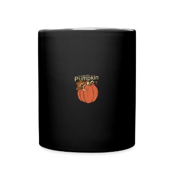 Howdy Pumpkin Cowboy Pilgrim Hat - Tasse einfarbig - Schwarz - Vorne