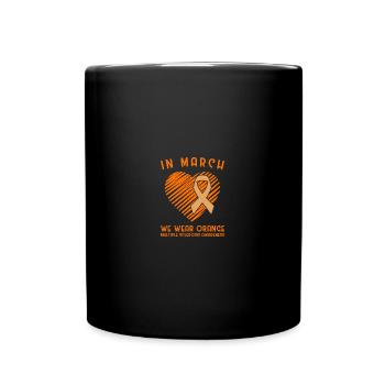 In March We Wear Orange Multiple Sclerosis - Tasse einfarbig - Schwarz - Vorne
