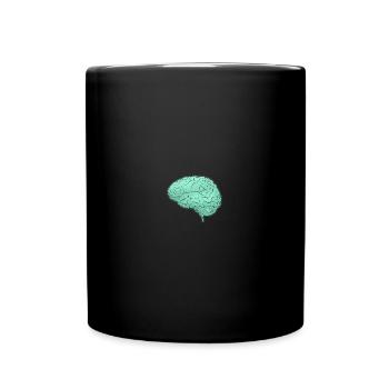 Human Anatomy Brain Halloween - Tasse einfarbig - Schwarz - Vorne