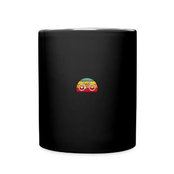 Retro Bike Cyclist Vintage Bicycle Lover - Tasse einfarbig - Schwarz - Vorne