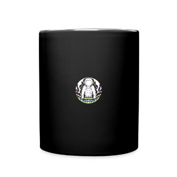Trippy Astronaut Space Ship - Tasse einfarbig - Schwarz - Vorne