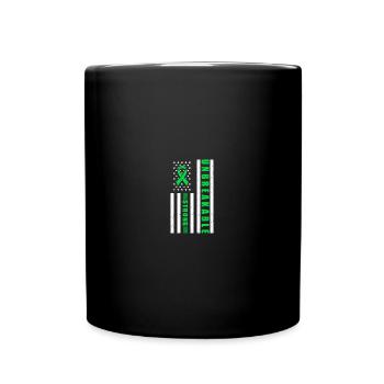 Unbreakable Strong Scoliosis Awareness Green - Tasse einfarbig - Schwarz - Vorne