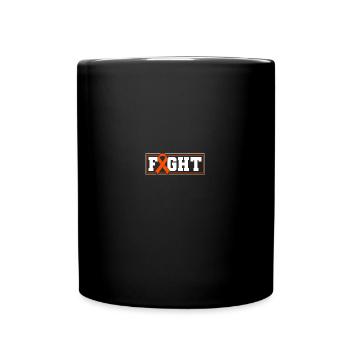 Fight Leukemia Orange Ribbon - Tasse einfarbig - Schwarz - Vorne