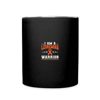 I Am A Leukemia Warrior Orange Ribbon - Tasse einfarbig - Schwarz - Vorne
