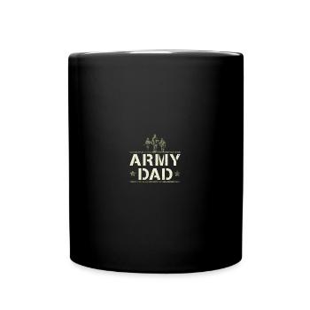 US Proud Army Dad Camo - Tasse einfarbig - Schwarz - Vorne