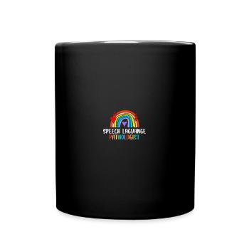 Rainbow Speech Language Pathologist - Tasse einfarbig - Schwarz - Vorne