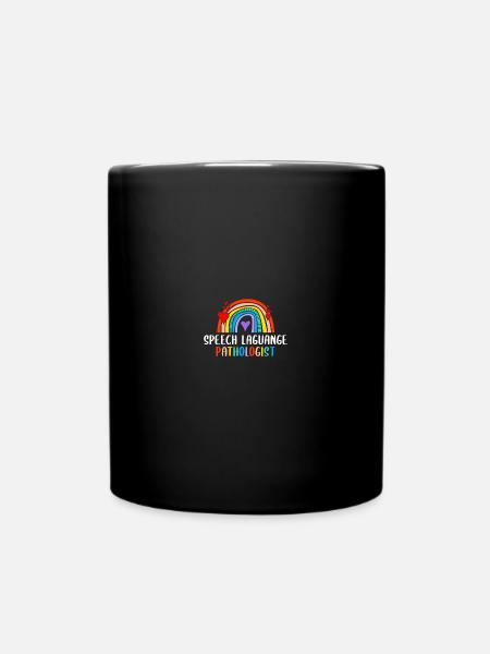 Rainbow Speech Language Pathologist - Tasse einfarbig - Schwarz